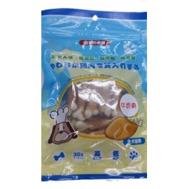 廚師狗 - 雞肉包牛奶骨 (100g / 1kg)